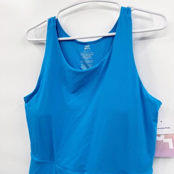 NEW JoyLab Knit Sporty Contrast Active Dress - Bright Blue Size Large - Picture 9 of 12